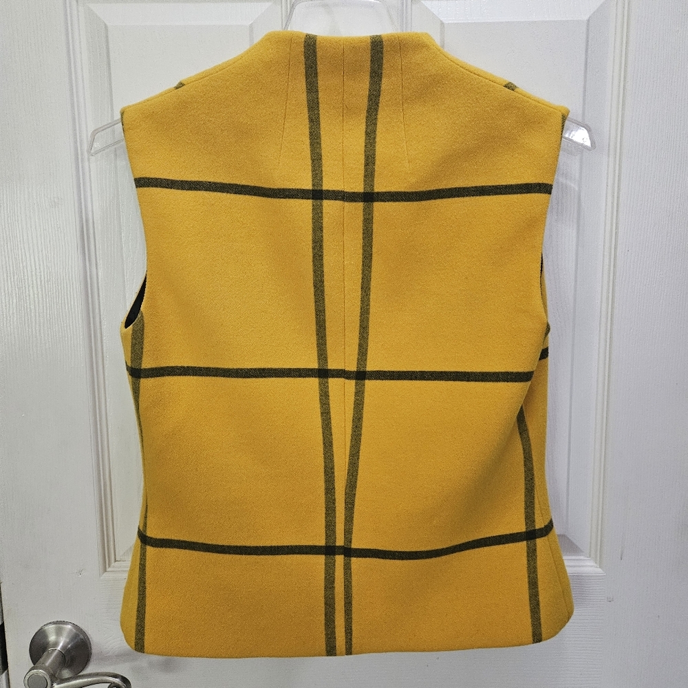Earl Rutenberg Yellow 90s Vintage Taxi Cab Fleece Vest Size Sm - Picture 4 of 9